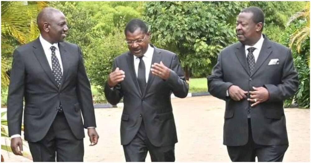 William Ruto, Moses Wetang'ula and Musalia Mudavadi.