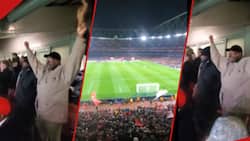 Video: Moses Wetang'ula Caught on Camera Vigorously Celebrating Arsenal Win at Emirates Stadium