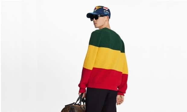 Louis Vuitton under fire for confusing Jamaican and Rastafarian colors in new jumper