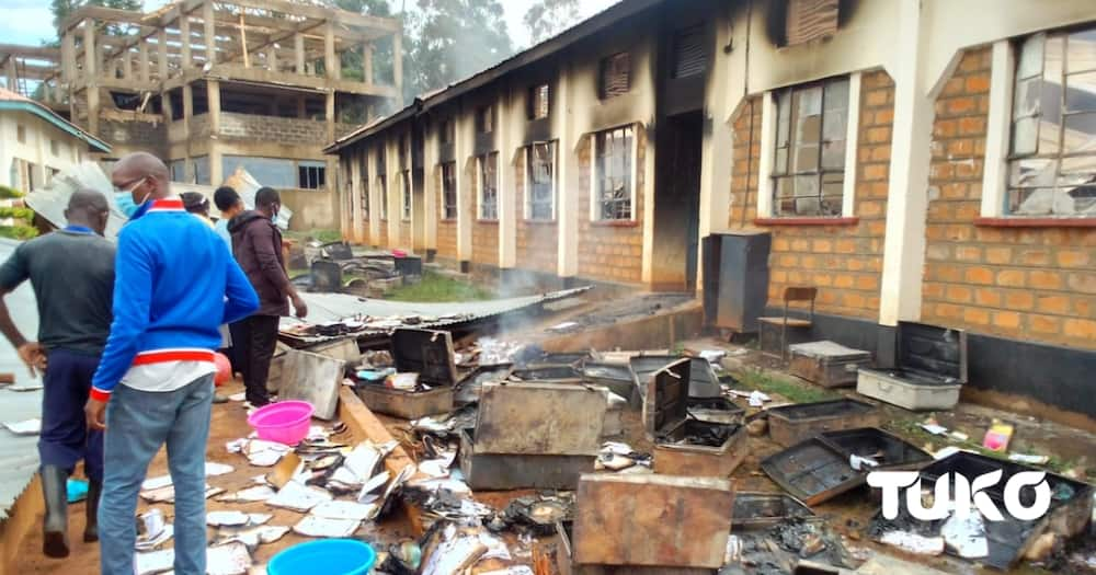 Authorities are investigating a fire incident at Ringa Boys High School in Homa Bay.