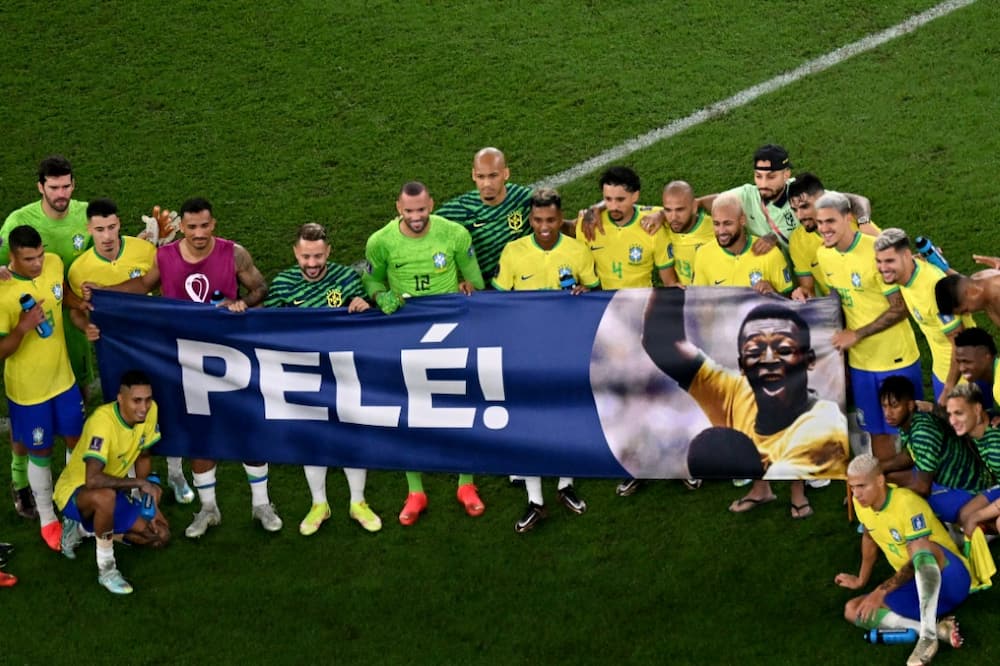 Brazil's national football team paid tribute to legendary player Pele after their dazzling 4-1 win over South Korea in the World Cup in Qatar