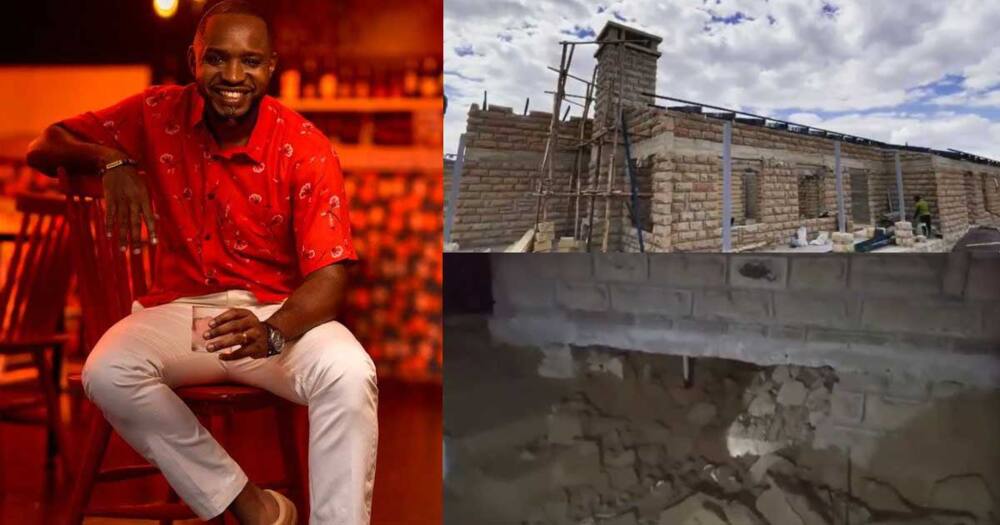 Boniface Mwangi's house was damaged.