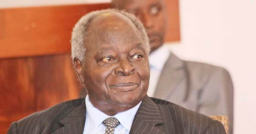 Late president Mwai Kibaki.
