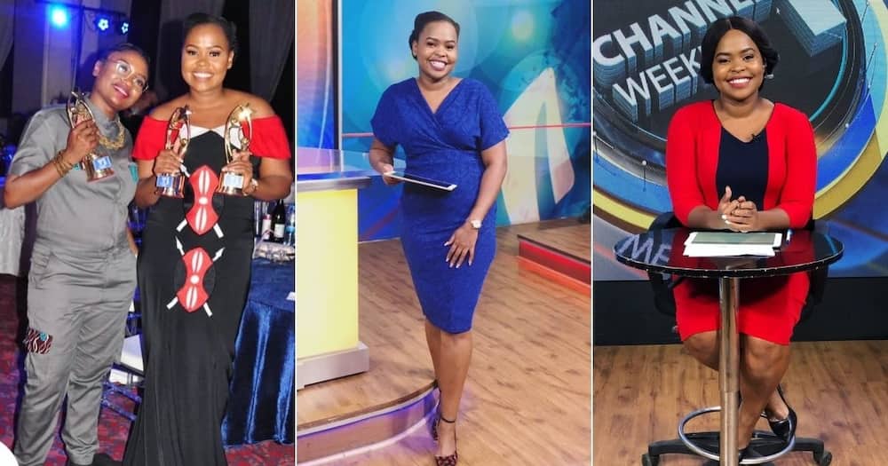 Kenyan woman Purity Museo's story of coming from being a cleaner to an award-winning TV news anchor is inspiring. Image: Twitter