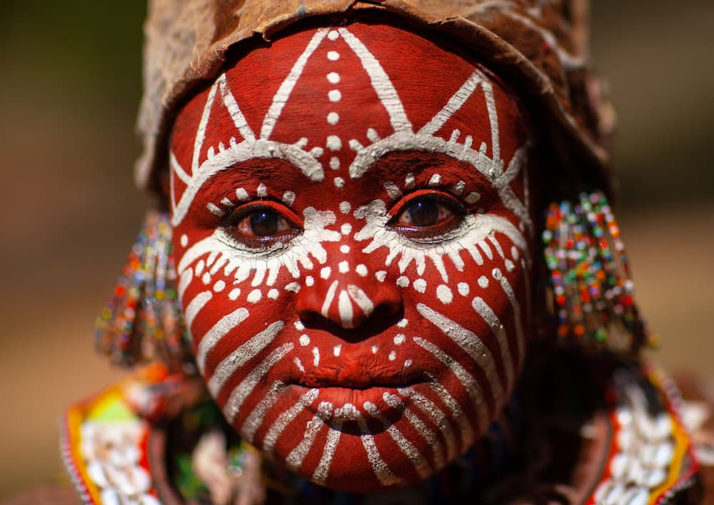 African tribal face paint designs