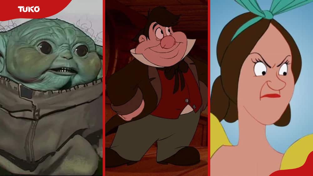 Yoda, LeFou and Drizella Tremaine