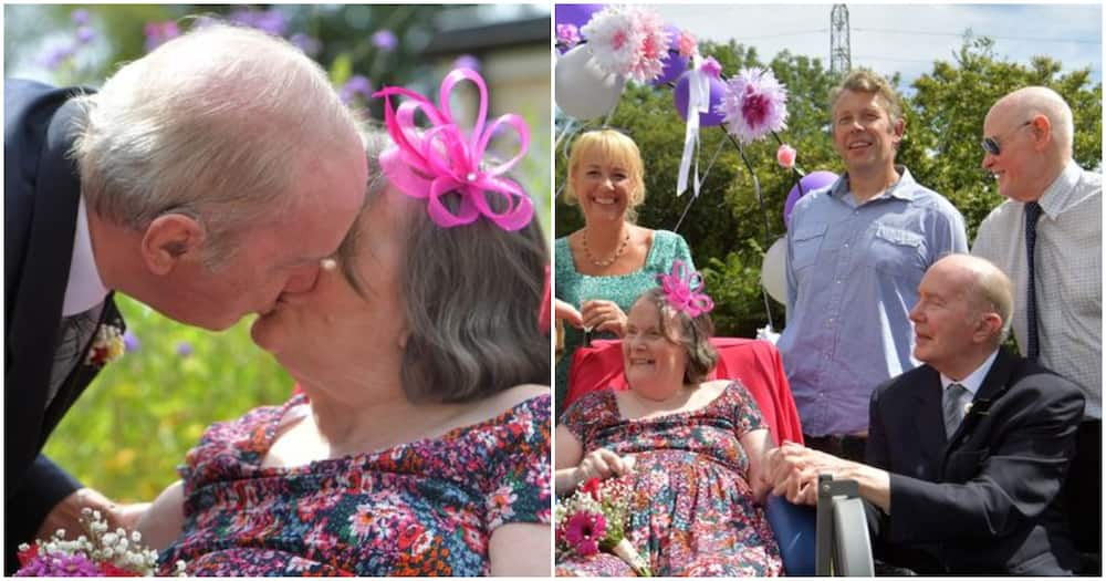 David and Margaret (l) during their 52 anniversary.