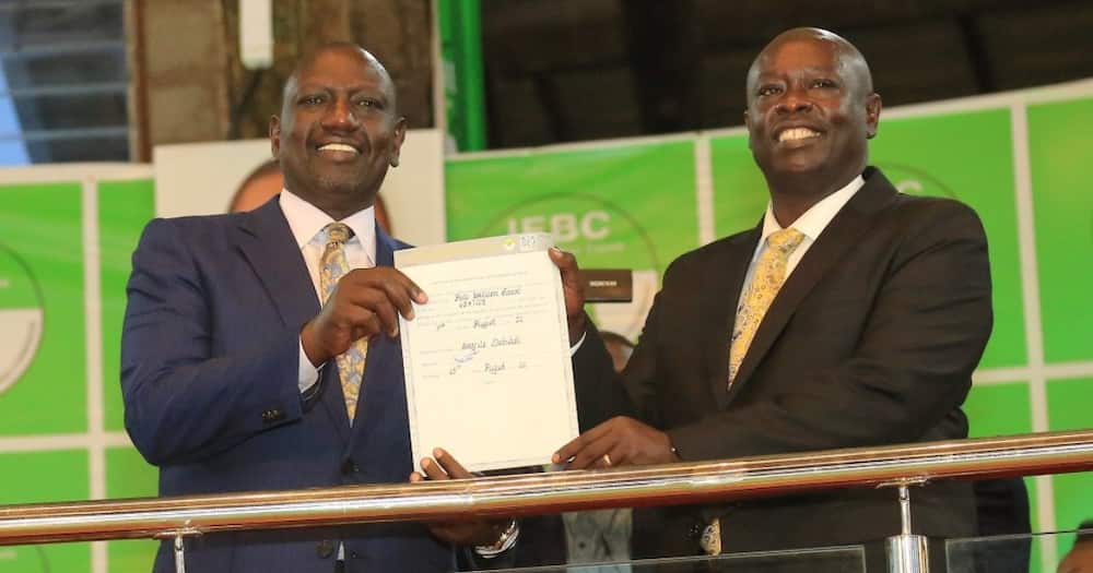 William Ruto (left) won the 2022 presidential election.