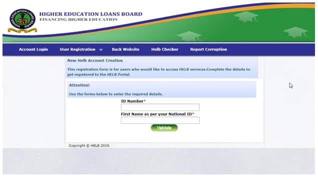 register for helb account