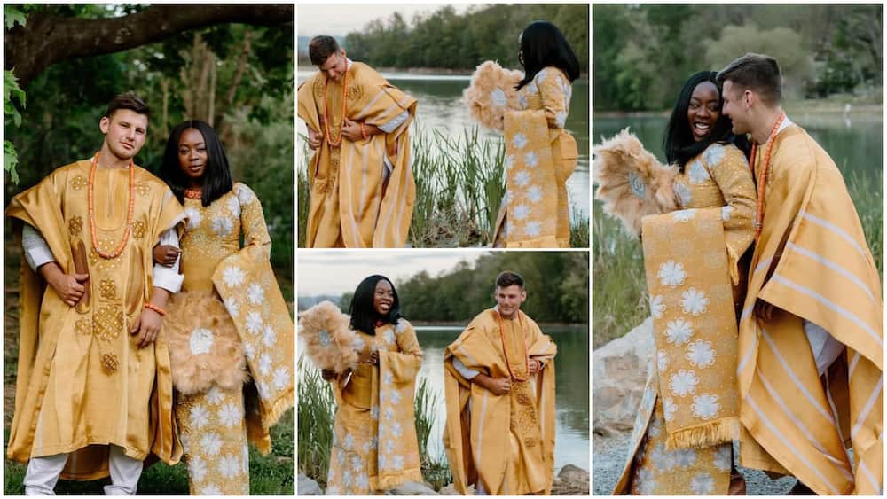‘Nigerian’ Lady Marries Her Oyinbo Lover in Beautiful Wedding Ceremony, Their Photos Stirs Massive Reactions