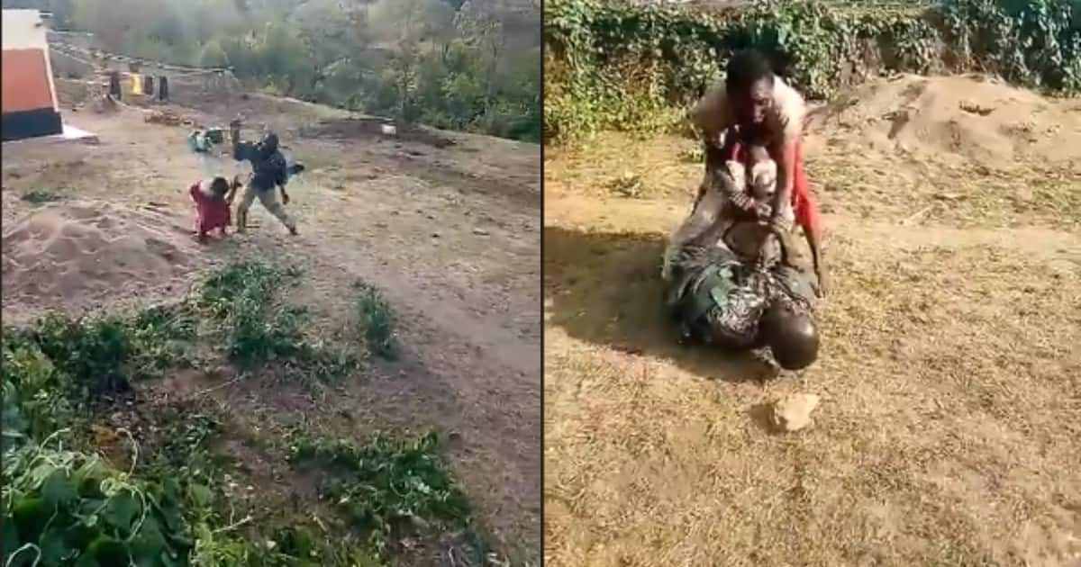 Image result for Kenyans angered after video emerges of woman badly beating husband over money