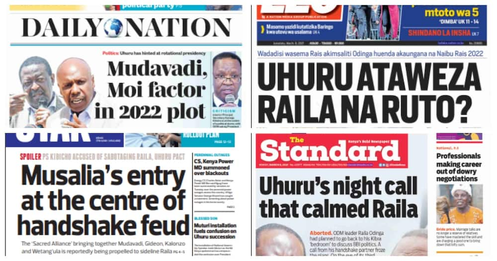 Magazeti Jumatatu, Machi 8: Kuna mpango Uhuru kumuwachia Mudavadi mamlaka