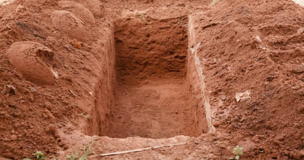 An open grave. Photo: West FM.