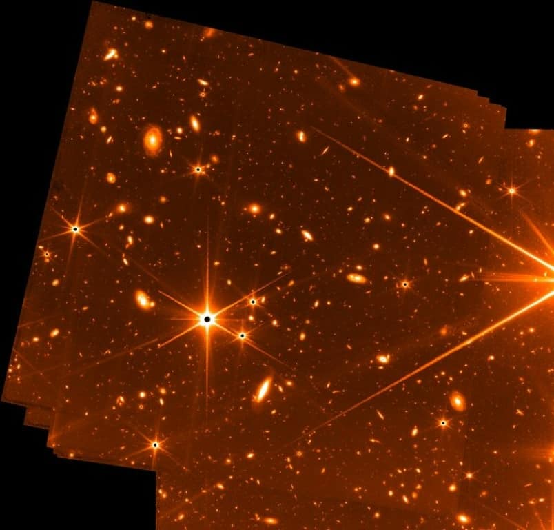 A test image from the James Webb Telescope -- among the deepest images of the universe ever taken