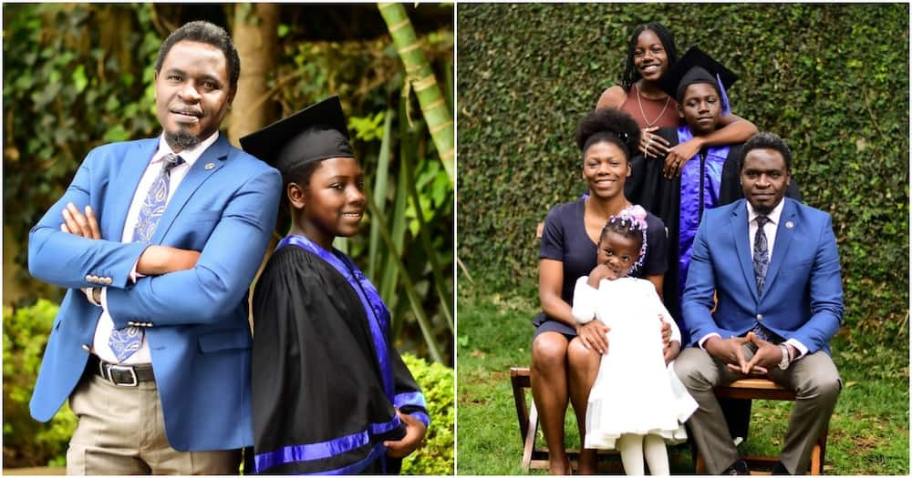 Nelson Havi spends memorable moments with his family.