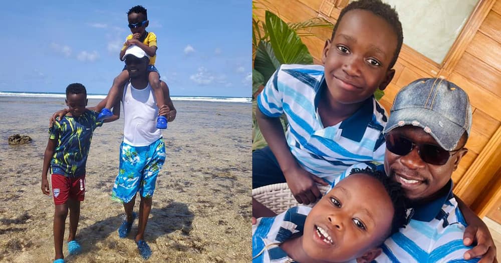 Ababu Namwamba and his sons.