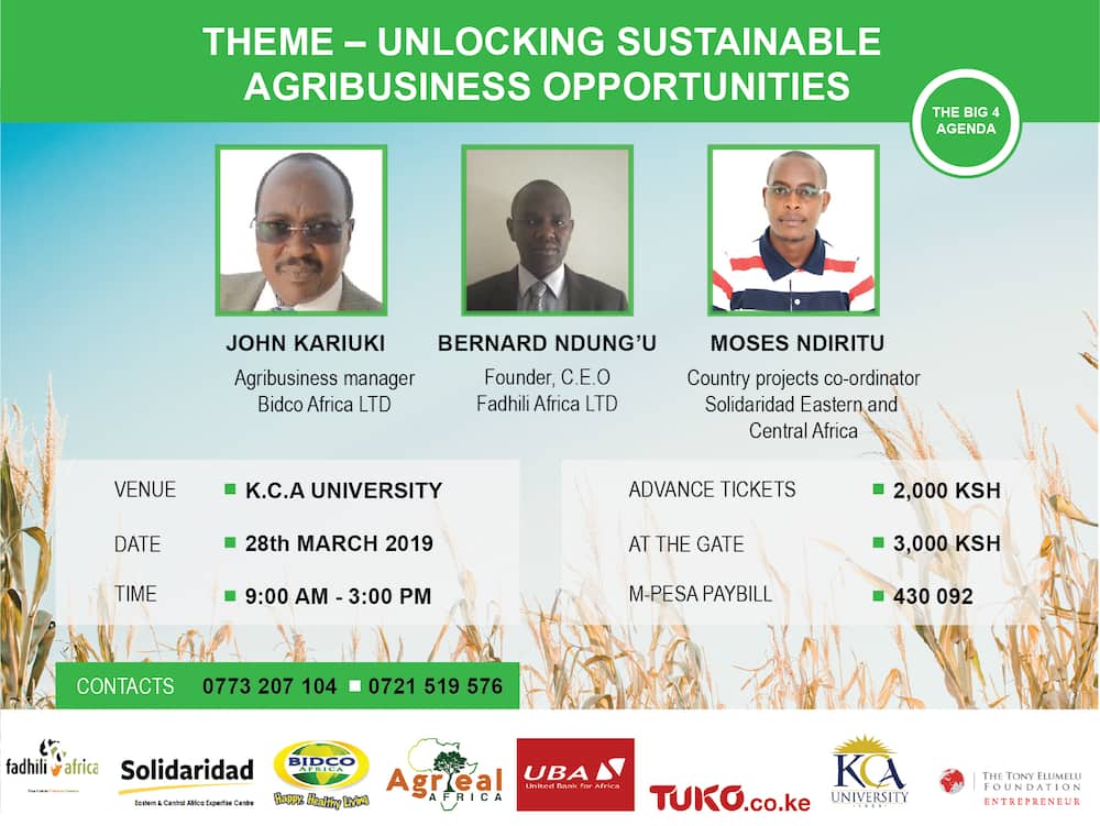 Giant manufacturer Bidco, agribusiness expert Agrieal host farmers in massive food security conference