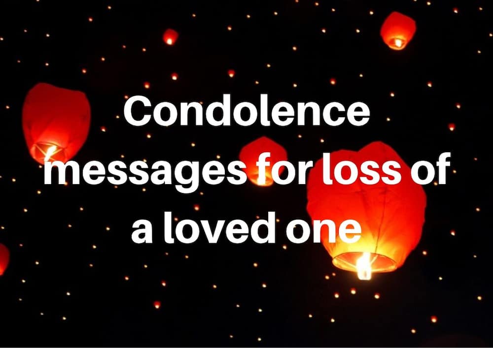 condolence messages for loss of a loved one