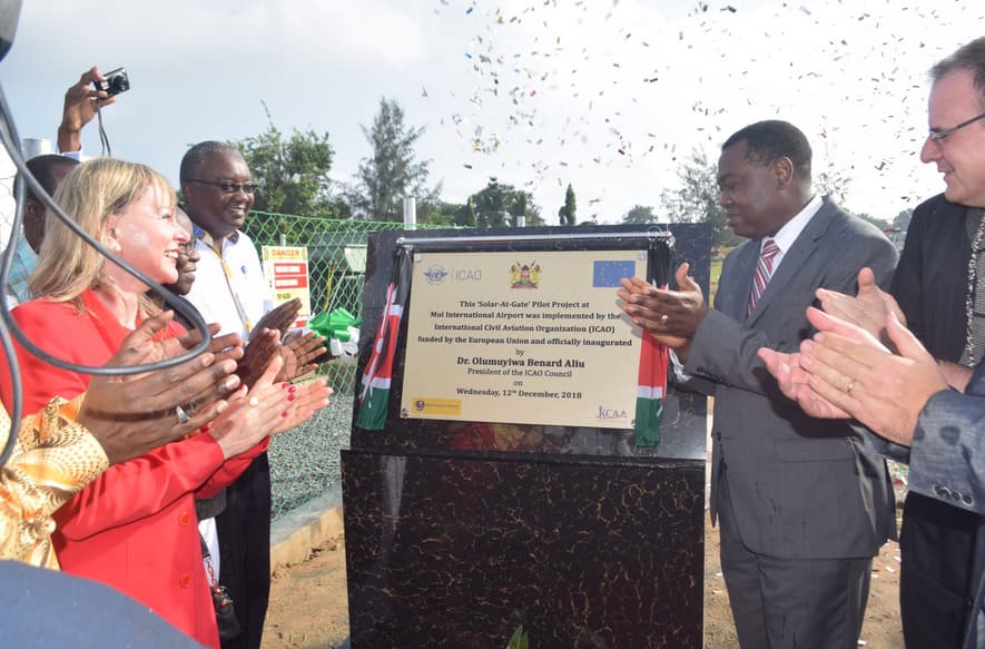 Kenya becomes first African country to install solar at airport to combat pollution