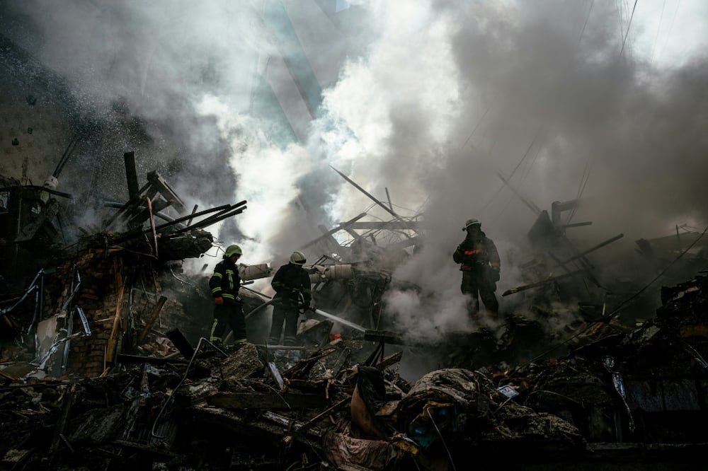 Russian strikes battered the Ukraine city of Zaporizhzhia on Thursday