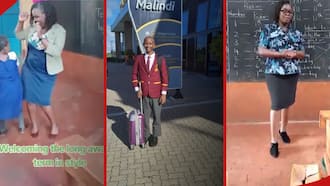 Viral This Week: Teacher Happily Welcomes Learners to Term 2, Boy Gifts Mum KSh 1k at Airport