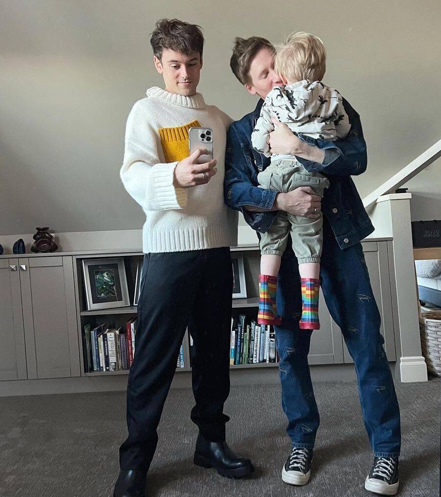 Tom Daley and Dustin Lance Black Don't Know Son's Biological Dad