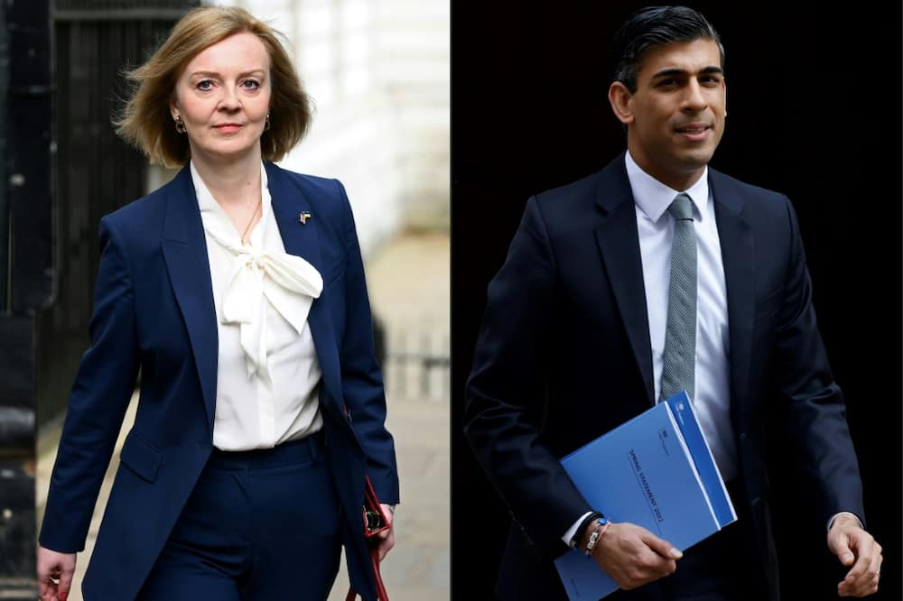 The contenders to take over from Johnson -- Liz Truss and Rishi Sunak