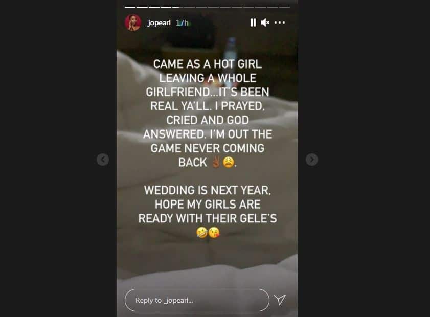 Burna Boy’s ex-girlfriend Jo Pearl says she is now dating, reveals wedding is in 2022