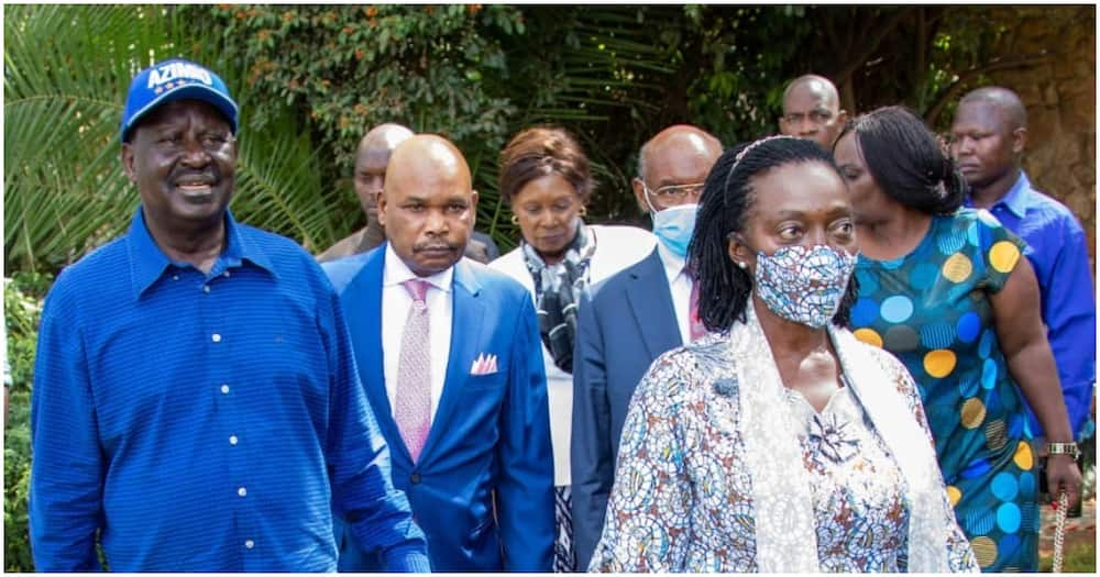 ODM leader Raila Odinga (l) and Narc Kenya party leader Martha Karua. Photo: Martha Karua.