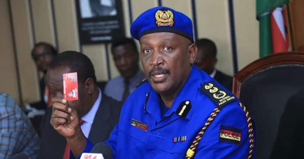 Kenya police boss.