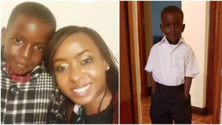 Jacque Maribe Shows of All-Grown Cute Son, Pampers Him with Love