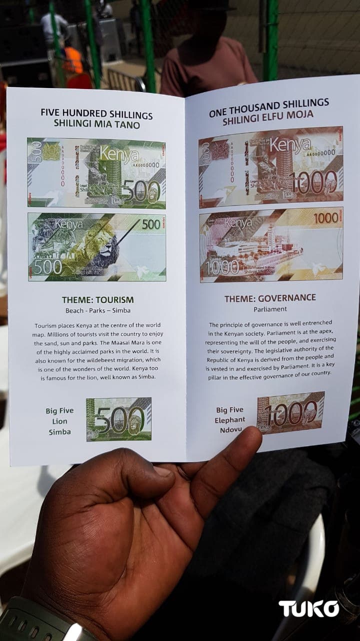 Uhuru unveils new currency notes, says old KSh 1000 notes to be obsolete from October