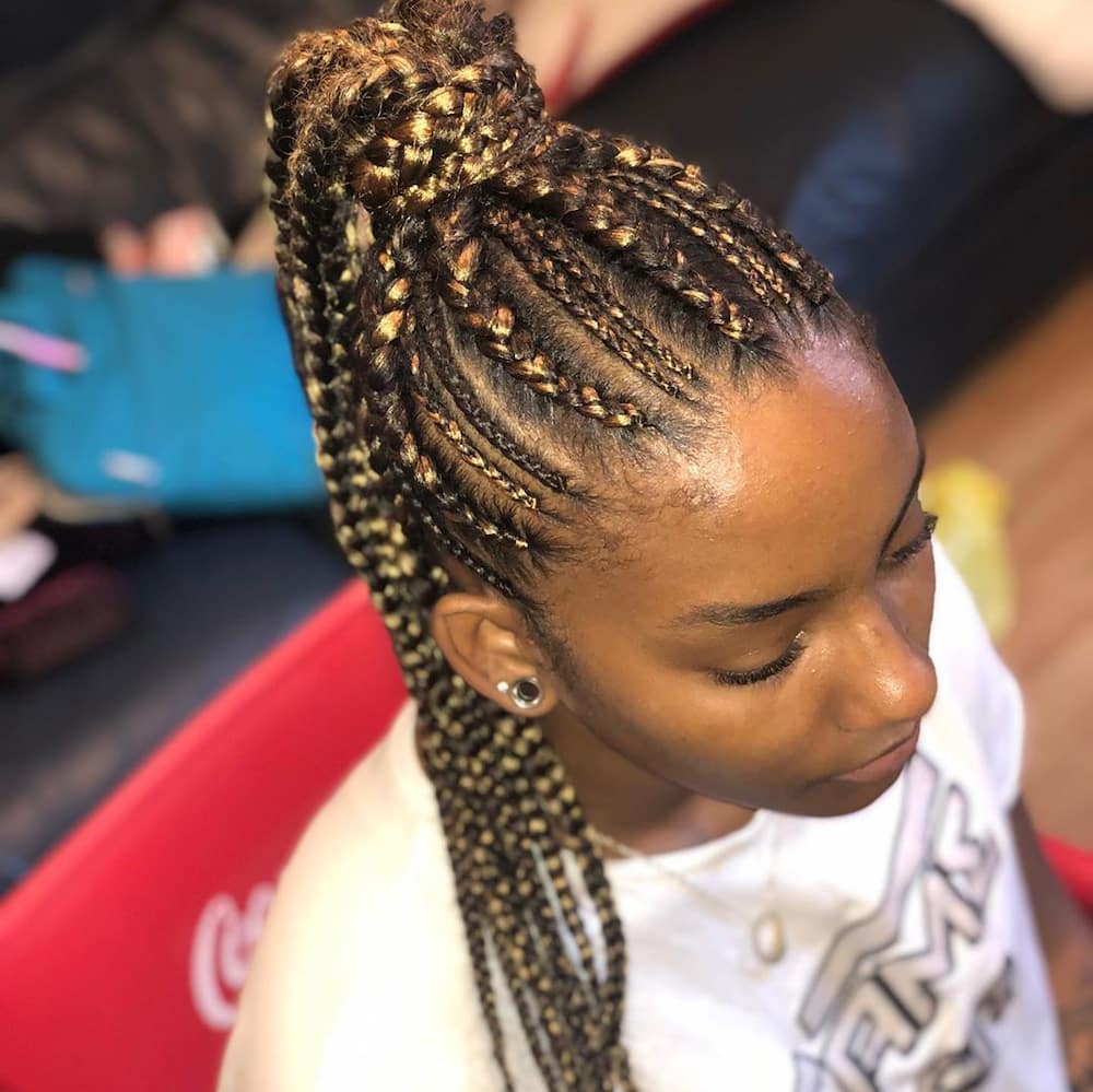 25 latest Ghana weaving shuku hairstyles in 2019 Tuko.co.ke