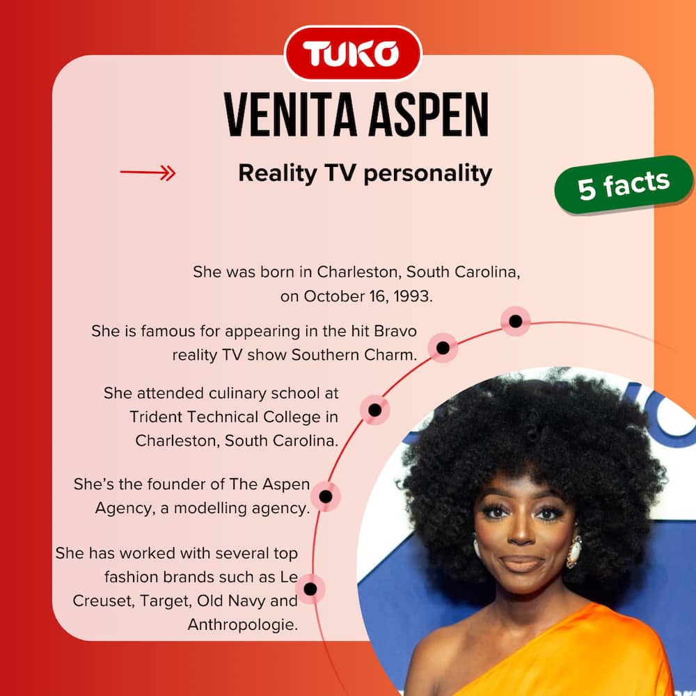 Venita Aspen's five quick facts