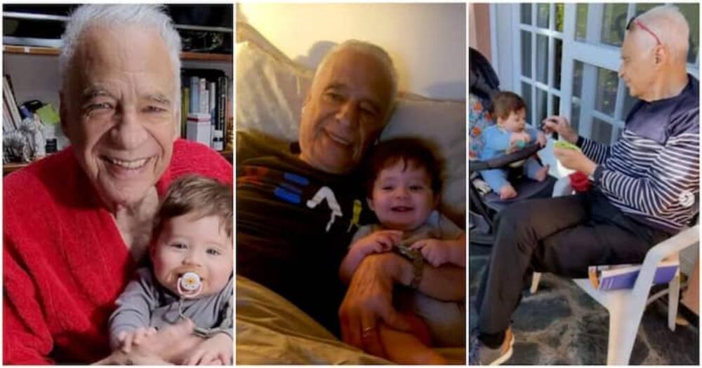 Alberto Cormilot, 83, alibarikiwa na mtoto mzuri kwa jina Emilio pamoja na mkewe kipenzi Estefania Pasquini.
