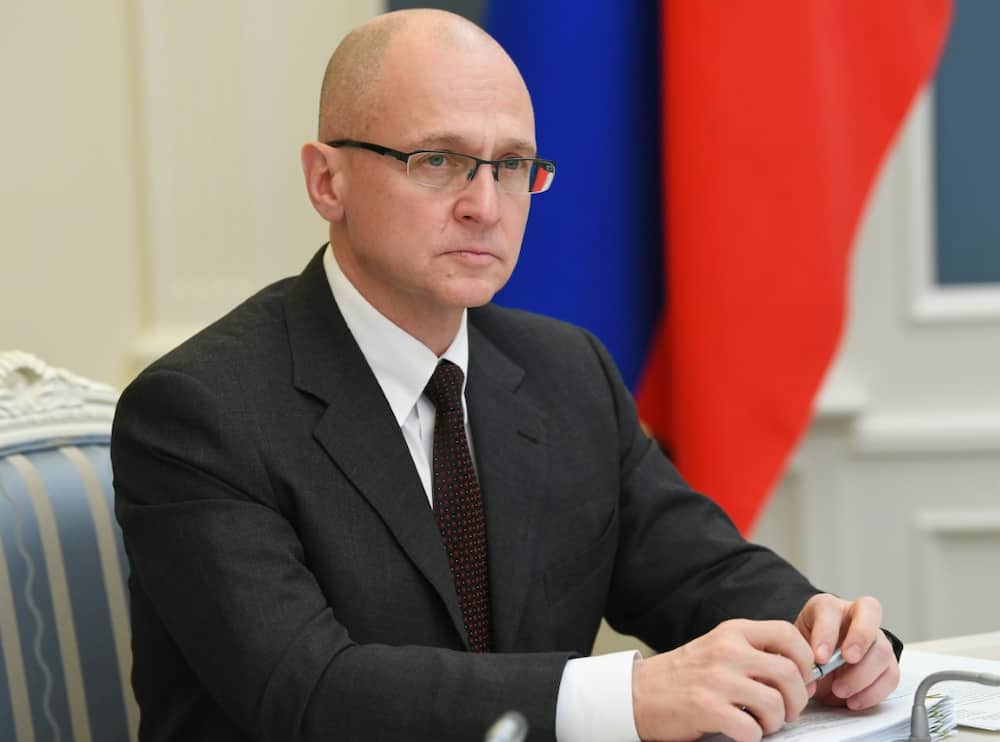 First Deputy Chief of Staff of the Presidential Office Sergei Kiriyenko, seen in April 2020, is said by the United States to be organizing referenda aimed at annexing parts of Ukraine