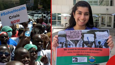 Doctors in United States Demonstrate in Solidarity with Striking Kenyan Medics