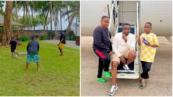 Jamal Rohosafi Enjoys Playing Football with His Sons in Mombasa as Ex Amira Flies to Turkey
