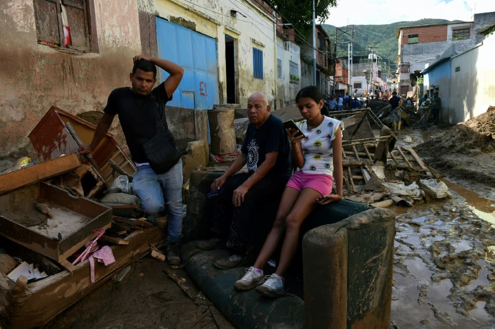 The government said a month's worth of rain fell in the area in just eight hours