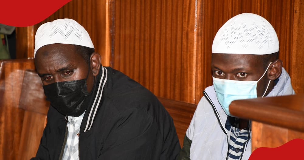 Abdimmajit Hassan Adan and Mohamed Osman during the ruling on their terror case.