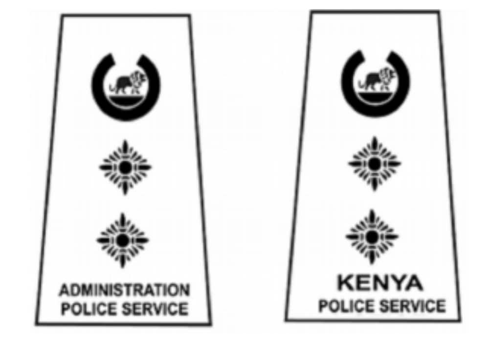 Kenya police ranks and badges from lowest to highest