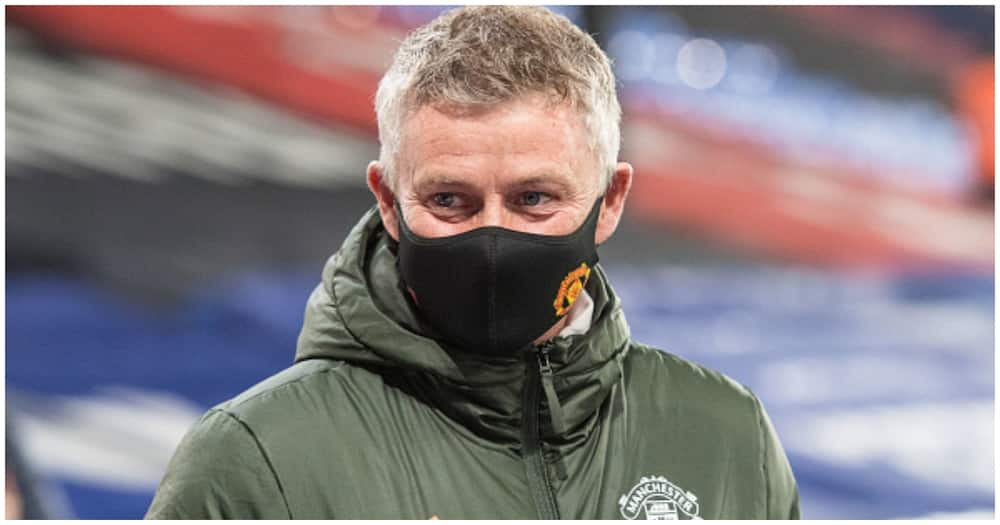 Solskjaer during a past Man United match. Photo: Getty Images.