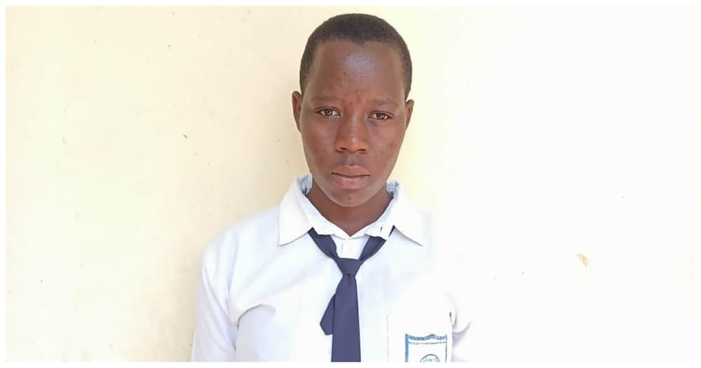 Homa Bay girl seeking support to clear fees balance