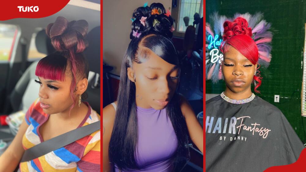 2 braided ponytails with weave hairstyles you should try out 