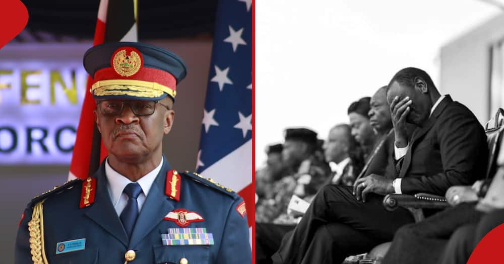 William Ruto's emotions during the CDF's military honour has sparked reactions.