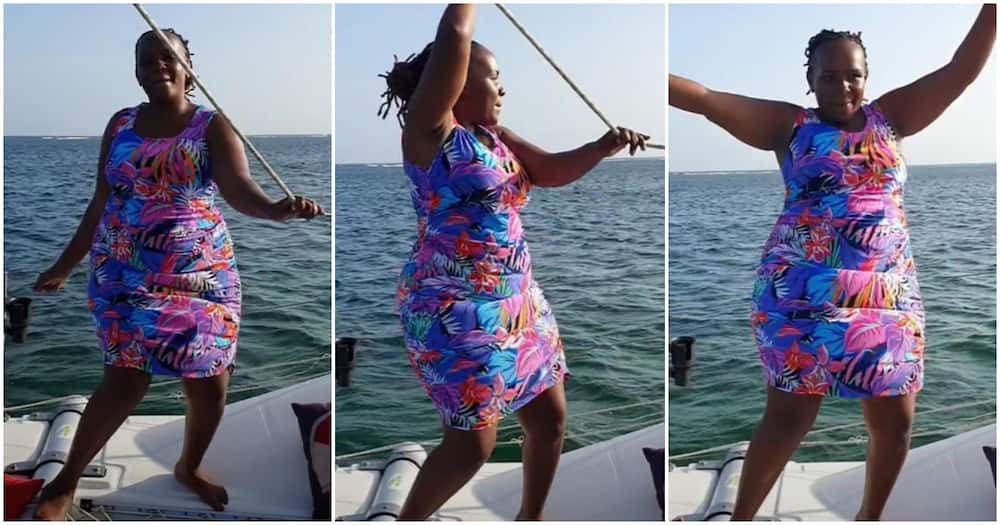 Celestine Ndinda thrilled netizen with her epic dance moves. Photo: Celestine Ndinda.