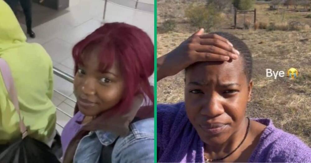 Una mujer está desconsolada después de que la secuestraran en el autobús que tomó y le robaran la peluca a mitad del viaje.