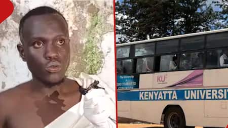 Kenyatta University Student Who Survived Accident Recalls How Bus Crashed: "Driver Was Overtaking"