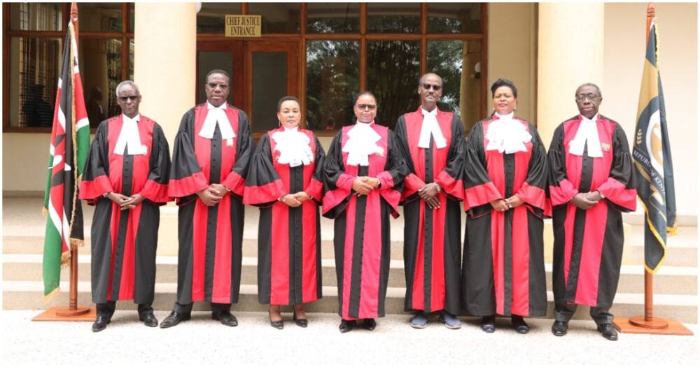 Seven Supreme Court Judges.