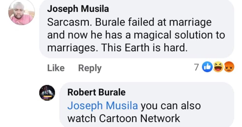 Robert Burale shut down a fan who questioned his coaching skills based on his previous marital experience. Photo: Robert Burale.